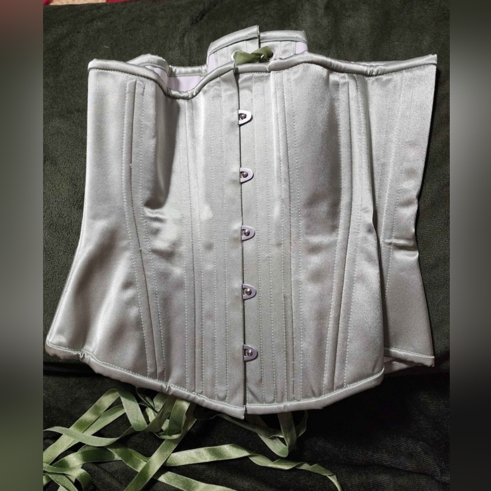 Timeless Trends Satin Corset, Hourglass Silhouette